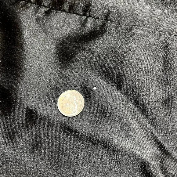 Antique Victorian Fortune Teller Topper Dress Top Black Satin Beaded & Tassels - Picture 13 of 16